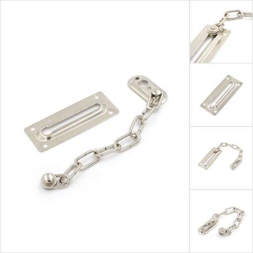 a silver chain with a lock