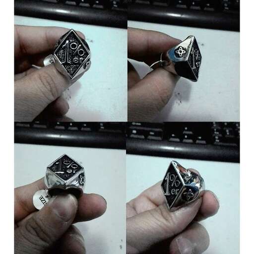 a ring made of a diamond