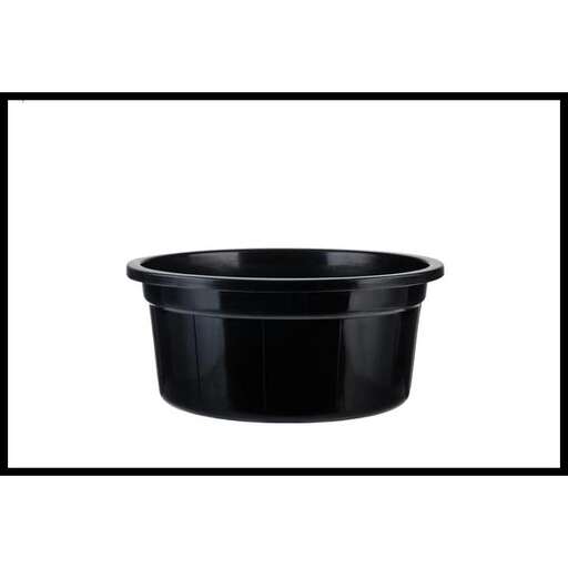 black bowl in a white background