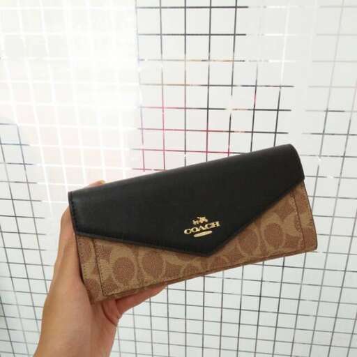 wallet in a black leather case