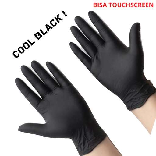 black leather gloves with a clean look