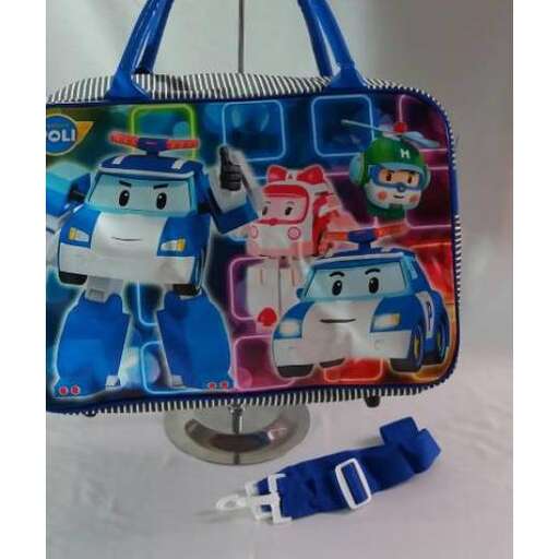 the bag is made from recycled plastic bags.