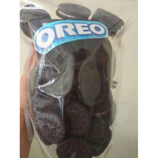 a bag of stuffed animals made from a package.