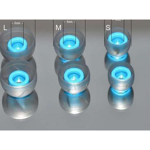 a set of three - sided glass lights with a blue glow.