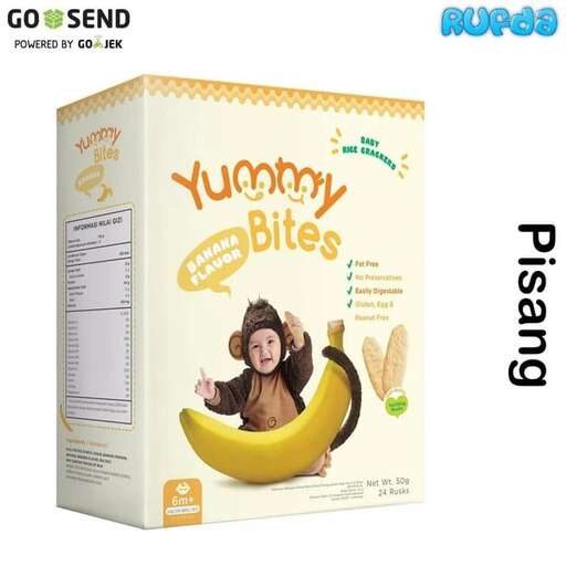 a banana that is on a banana box.