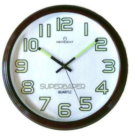 a clock that is on a white background