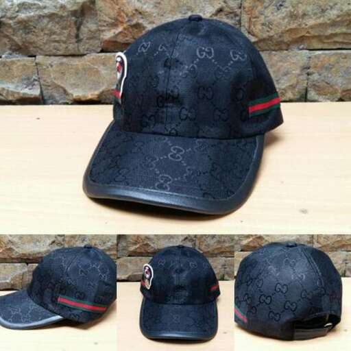 cap with a black design