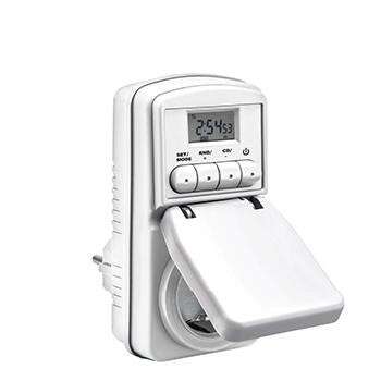 a microwave oven with a digital clock on it.