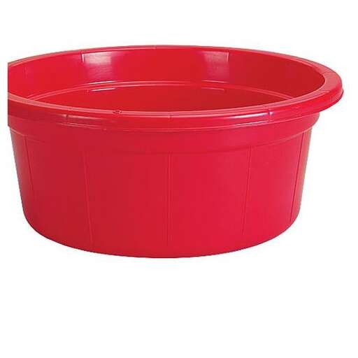 image of a red plastic tub