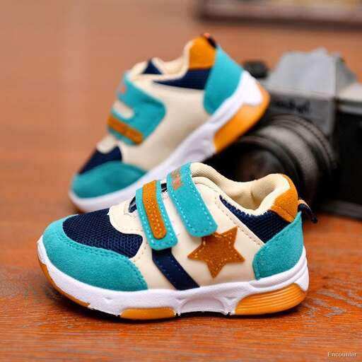 a pair of new running shoes