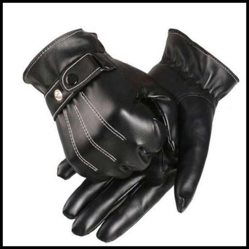 leather gloves in the shape of a glove