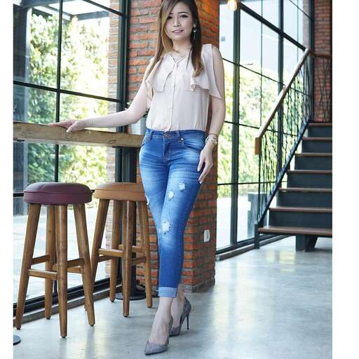 the girl in the white blouse