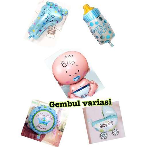 a collection of baby toys and a baby.