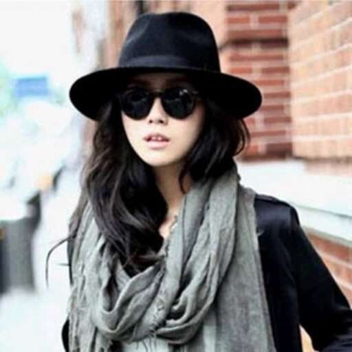 a hat and a scarf are a must for any occasion.