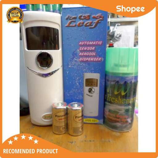 a small white blender with a blue box on top.