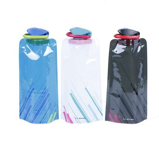 water bottles in a row