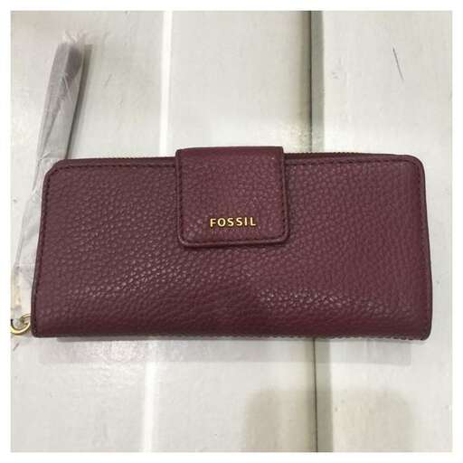 a small wallet with a zipper on the front.