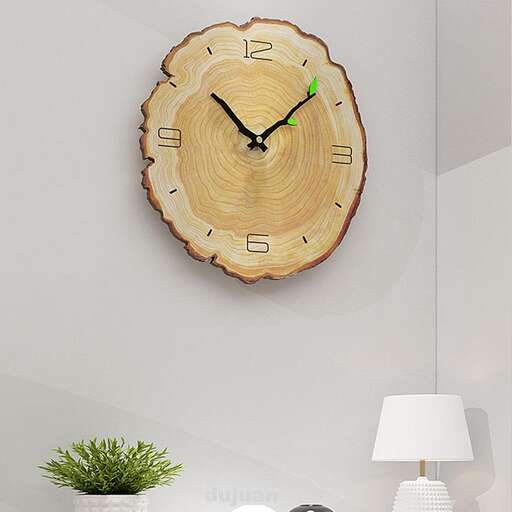 a clock on the wall of a room.