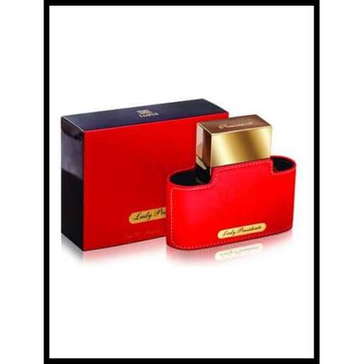 perfume in a red box