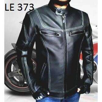 leather jacket with a zipper