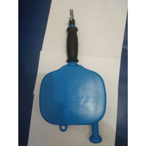 a blue pot with a lid