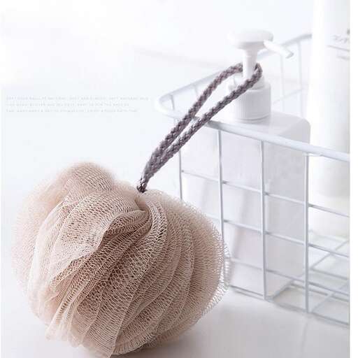 a towel is wrapped in a towel on a counter.