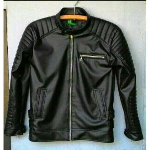 leather jacket with a zipper