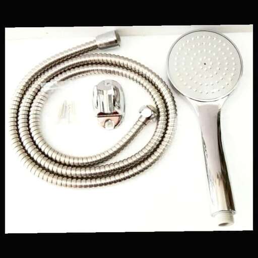 a necklace and a hair dryer are shown.
