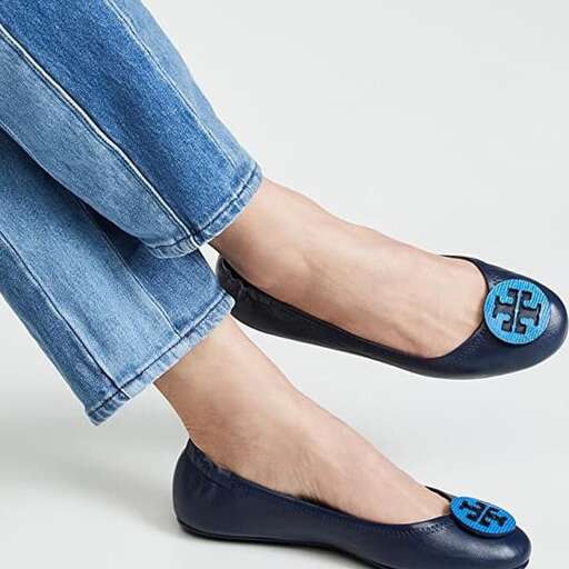 the shoes are made from recycled denim and a pair of jeans.