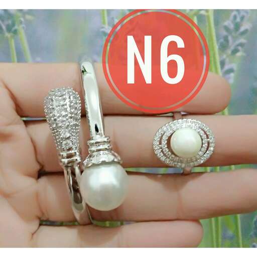 a set of sterling silver and diamond earrings