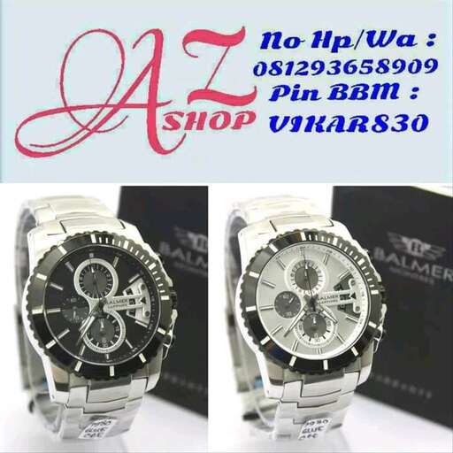 watch - black & silver watch with a touch of red