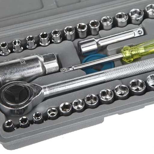 a tool box with tools inside of it.