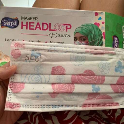 a plastic bag with a headband and headband