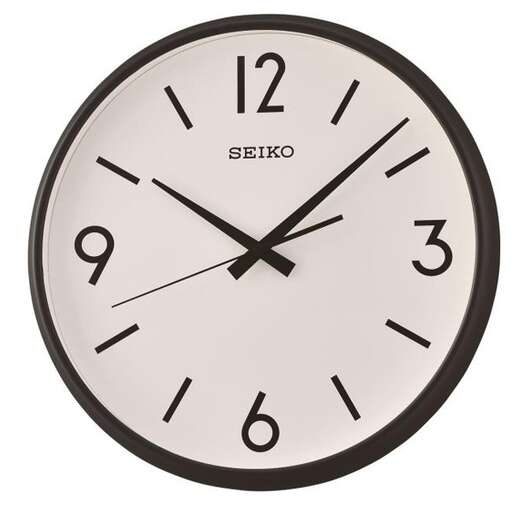 a clock that is on a white background
