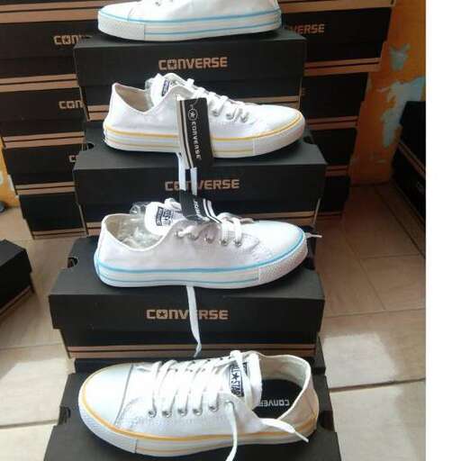 a pair of shoes in a box