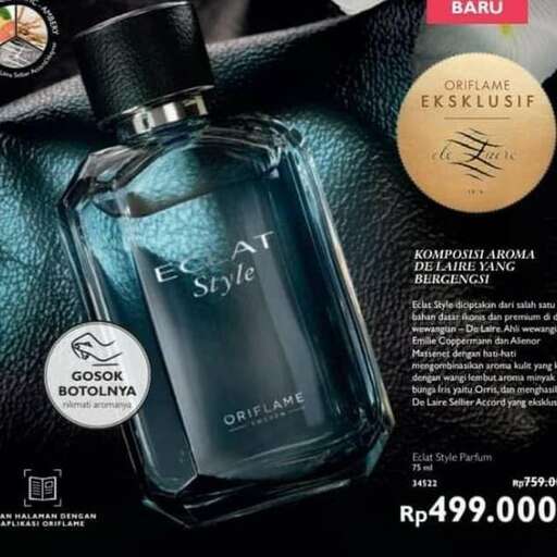 the bottle of perfume - -