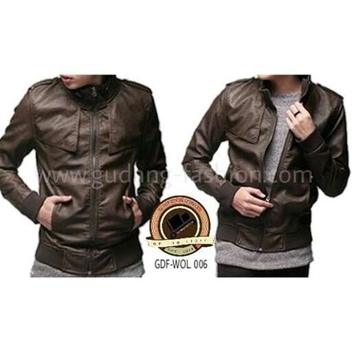a leather jacket with a zipper