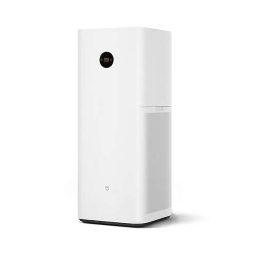 a white refrigerator with a black button on a white background.