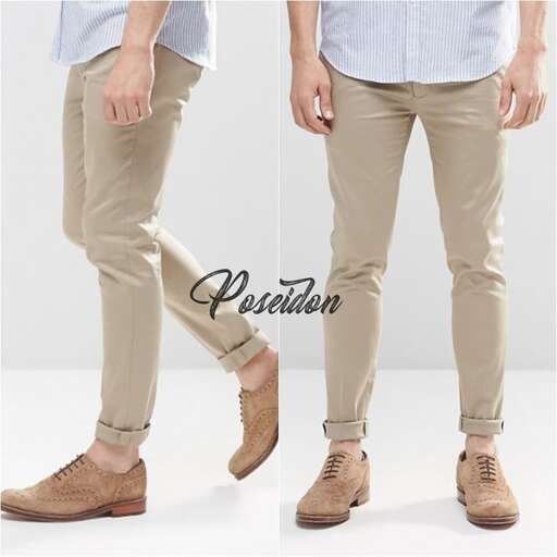 men's casual pants with a pair of khaki
