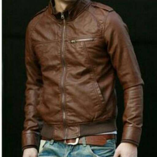 a leather jacket with a zipper