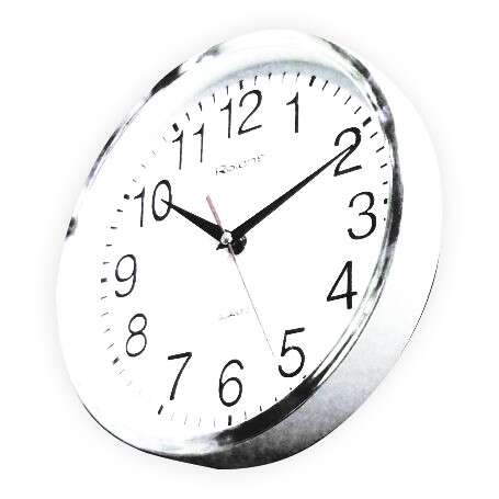 a clock with a black face and a white face