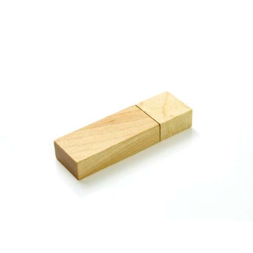 a small wooden block on a white background