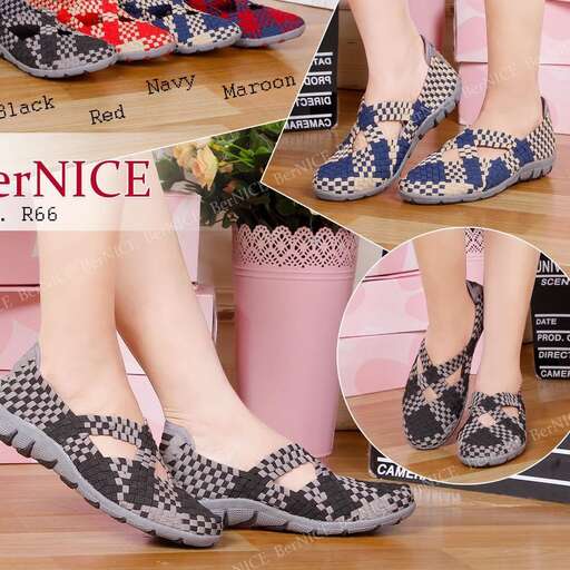 a woman's shoes with a floral pattern