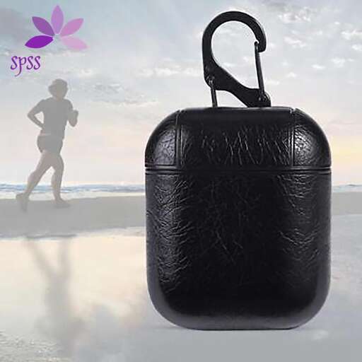 a black bag with a person running on the beach.