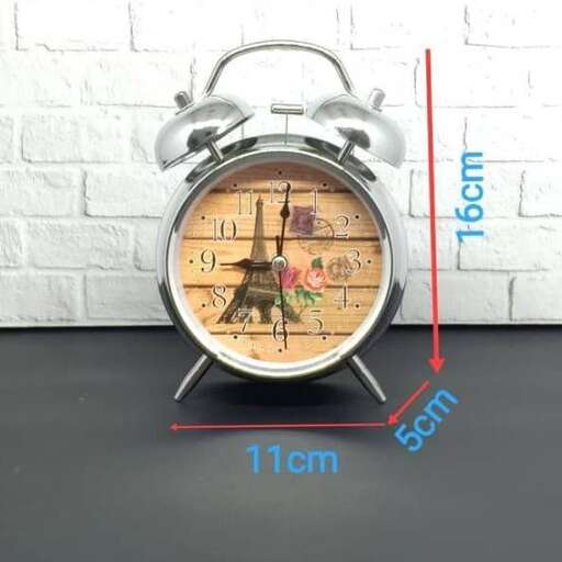 a clock with a time graph on the face.