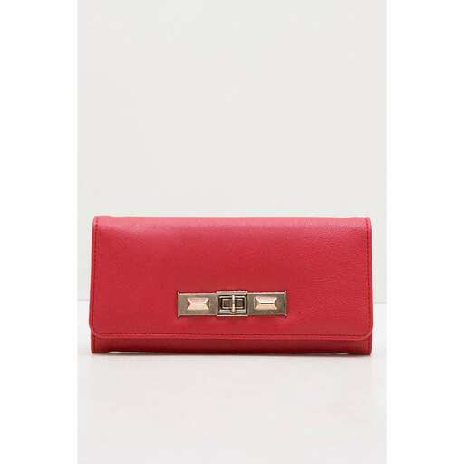 the red wallet is a must - have in your closet.