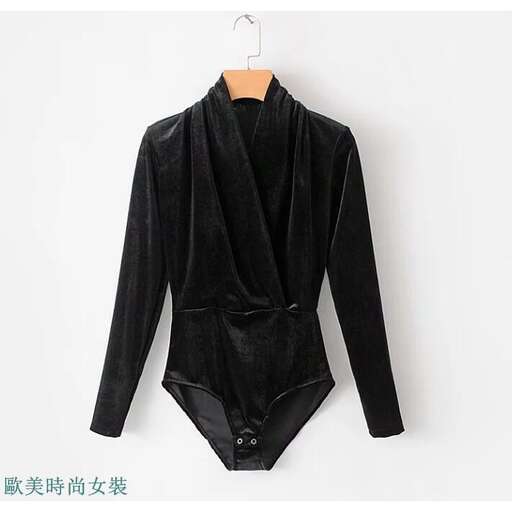 garment in black with a touch of black