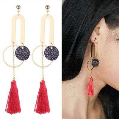 earrings with a black stone and a black diamond