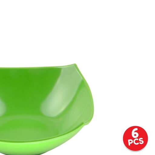 green bowl in white
