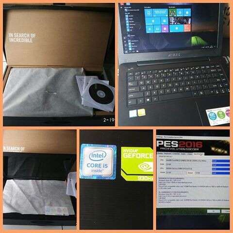 a box that has a laptop in it.